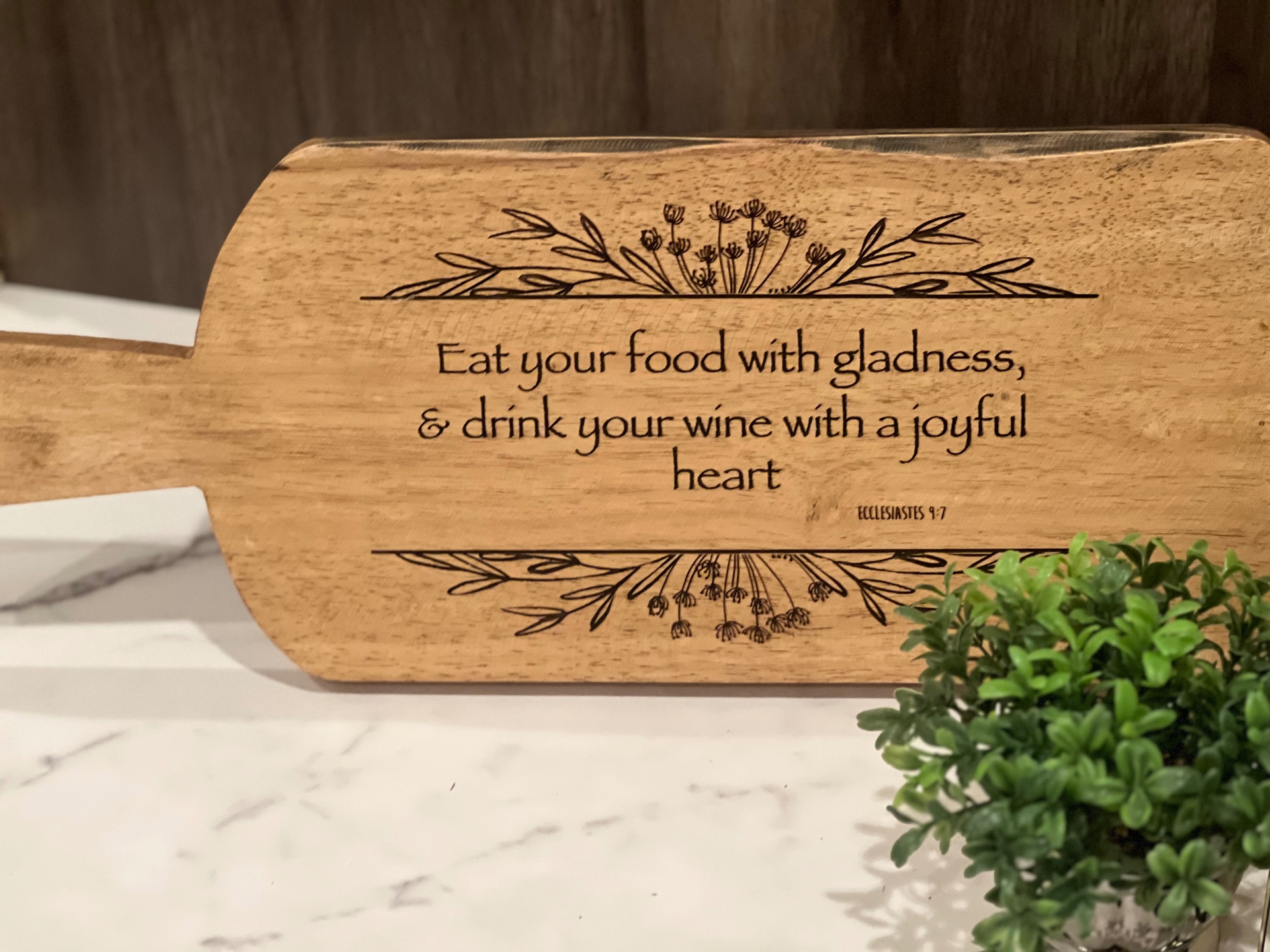 Scripture Charcuterie Board